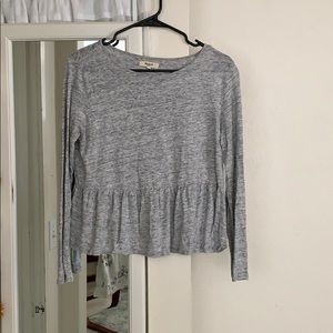 Madewell Peplum Longsleeve